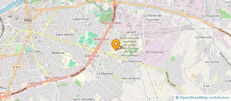 localisation de l'entreprise MONSIEUR LUCAS CHARLES à ALBI