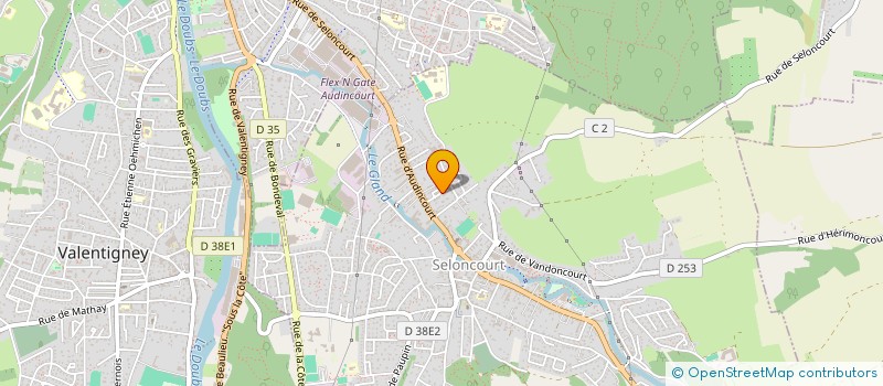 localisation de l'entreprise MONSIEUR LUCAS CHAUDEY  SELONCOURT