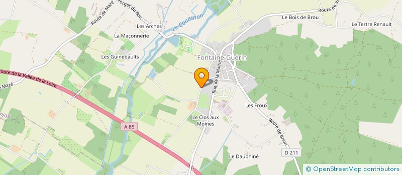 localisation de l'entreprise MONSIEUR LUCAS CHERIF  LES BOIS D'ANJOU