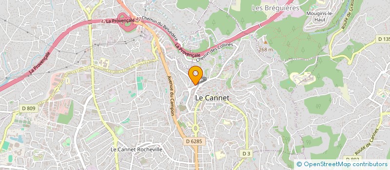 localisation de l'entreprise MONSIEUR LUCAS CHOPIN à LE CANNET