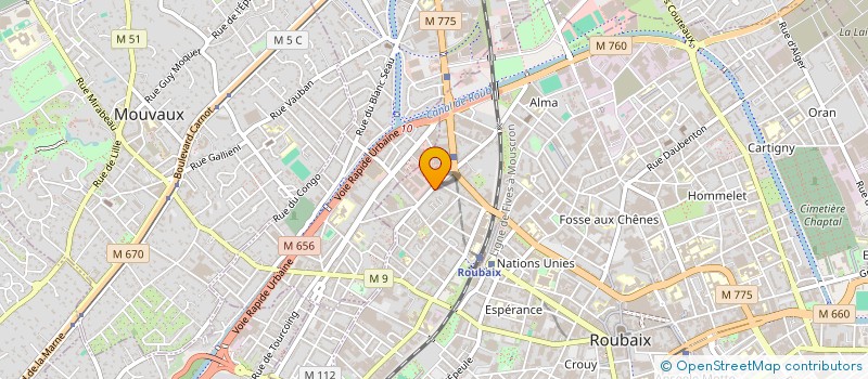 localisation de l'entreprise MONSIEUR LUCAS CHOREMSKI à ROUBAIX