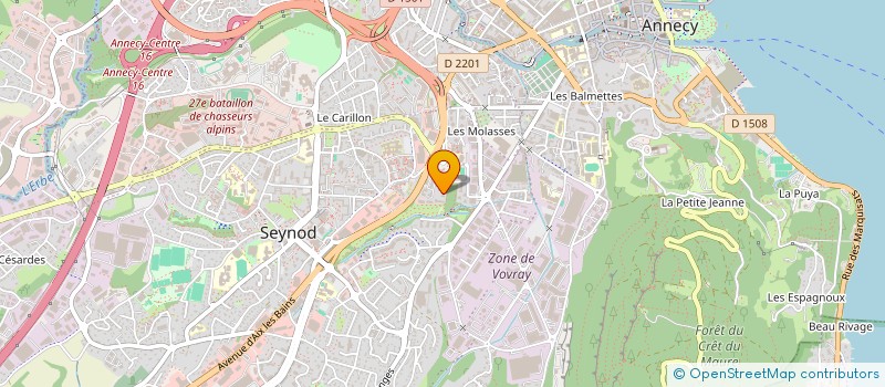localisation de l'entreprise MONSIEUR LUCAS CLERGUE à ANNECY