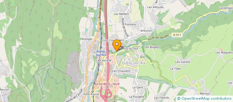 localisation de l'entreprise MONSIEUR LUCAS CLOCHER  GRESY-SUR-AIX