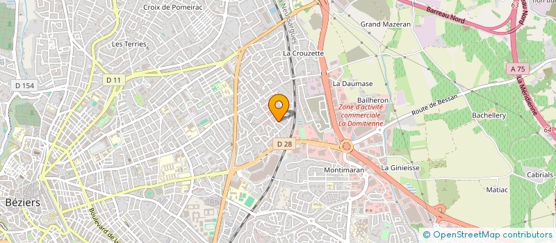 localisation de l'entreprise MONSIEUR LUCAS CONCATO à BEZIERS