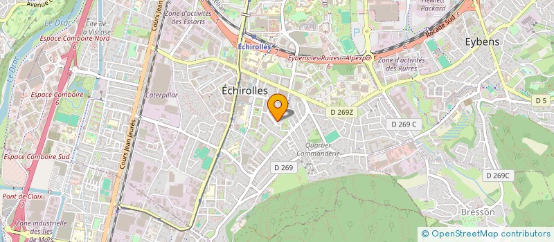 localisation de l'entreprise MONSIEUR LUCAS CORITON  ECHIROLLES