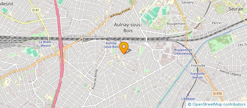 localisation de l'entreprise MONSIEUR LUCAS COUBRAY à AULNAY-SOUS-BOIS