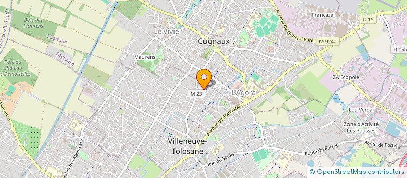 localisation de l'entreprise MONSIEUR LUCAS COURNIOL à VILLENEUVE-TOLOSANE