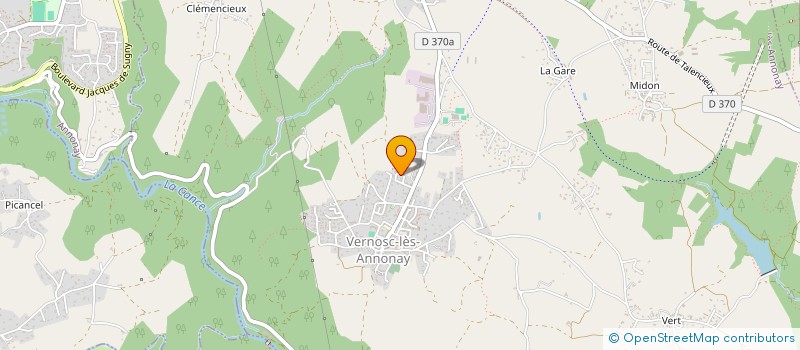 localisation de l'entreprise MONSIEUR LUCAS COUSIN  VERNOSC-LES-ANNONAY