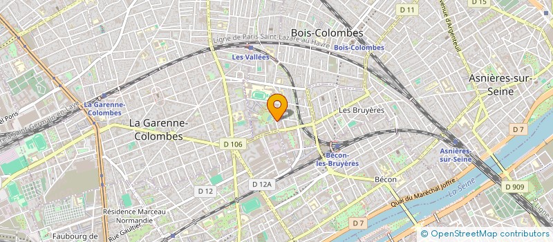 localisation de l'entreprise MONSIEUR LUCAS CROS RICHARD à BOIS-COLOMBES