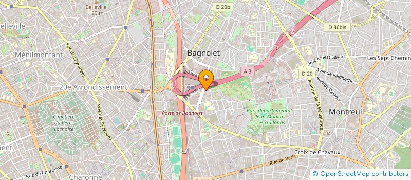 localisation de l'entreprise MONSIEUR LUCAS CROUVISIER  BAGNOLET