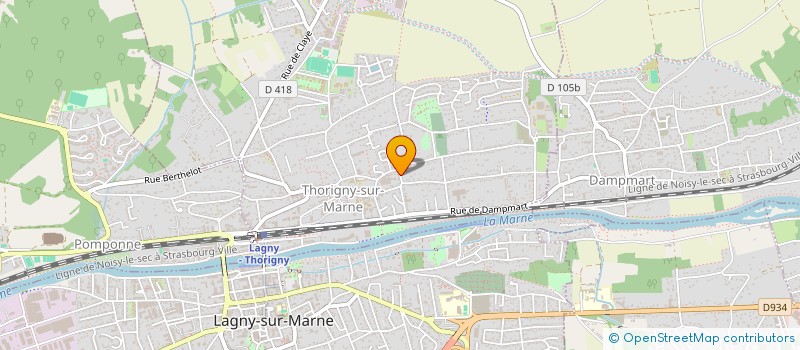 localisation de l'entreprise MONSIEUR LUCAS DA ROCHA  THORIGNY-SUR-MARNE