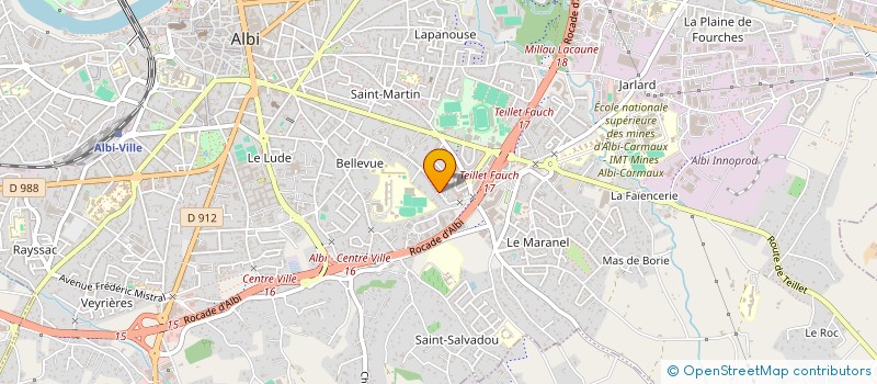 localisation de l'entreprise MONSIEUR LUCAS DA SILVA à ALBI