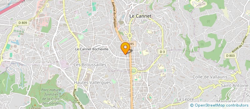 localisation de l'entreprise MONSIEUR LUCAS DAMBRINE à LE CANNET