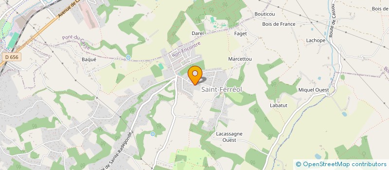 localisation de l'entreprise MONSIEUR LUCAS DANTAN  BON-ENCONTRE