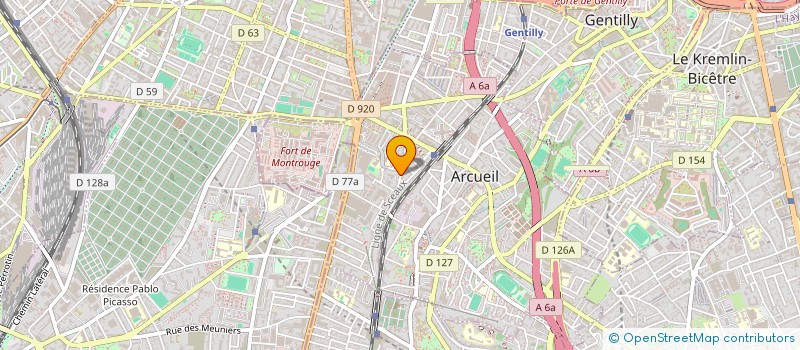 localisation de l'entreprise MONSIEUR LUCAS DAVID  ARCUEIL