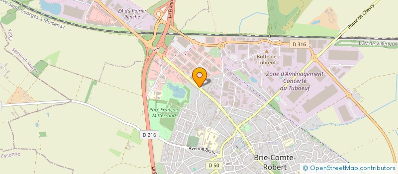 localisation de l'entreprise MONSIEUR LUCAS DE ALMEIDA  BRIE-COMTE-ROBERT