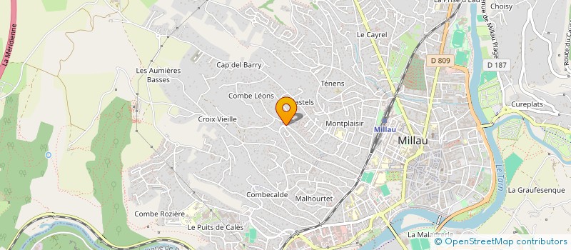 localisation de l'entreprise MONSIEUR LUCAS DE BOISSIEU  MILLAU