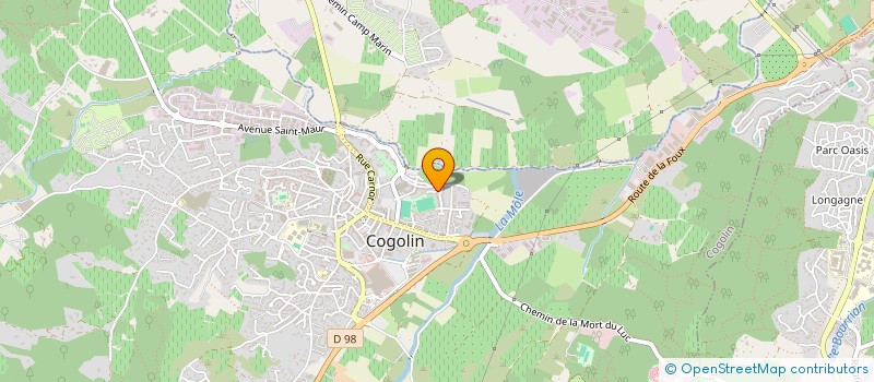 localisation de l'entreprise MONSIEUR LUCAS DEGLISE  COGOLIN