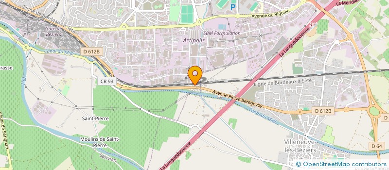 localisation de l'entreprise MONSIEUR LUCAS DEJEAN  BEZIERS