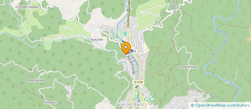 localisation de l'entreprise MONSIEUR LUCAS DEL REY GONZALEZ à VALS-LES-BAINS