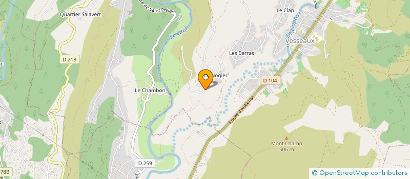 localisation de l'entreprise MONSIEUR LUCAS DEL RIO à VESSEAUX