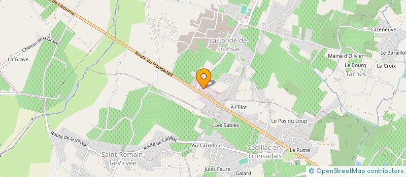 localisation de l'entreprise MONSIEUR LUCAS DELORD  LA LANDE-DE-FRONSAC