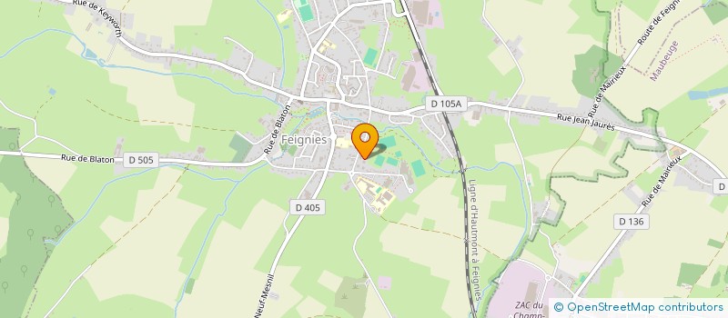localisation de l'entreprise MONSIEUR LUCAS DEMACON  FEIGNIES