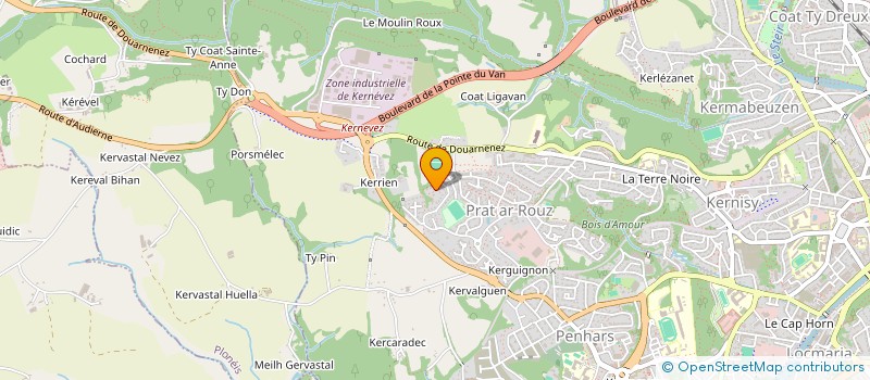 localisation de l'entreprise MONSIEUR LUCAS DEMEZET à QUIMPER