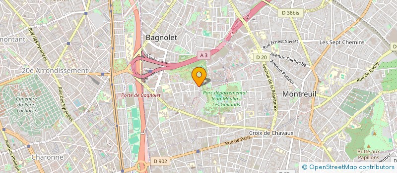 localisation de l'entreprise MONSIEUR LUCAS DESNE  BAGNOLET