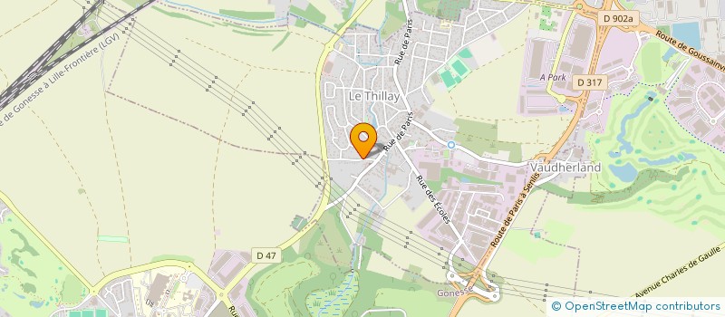 localisation de l'entreprise MONSIEUR LUCAS DINIZ VELOSO  LE THILLAY