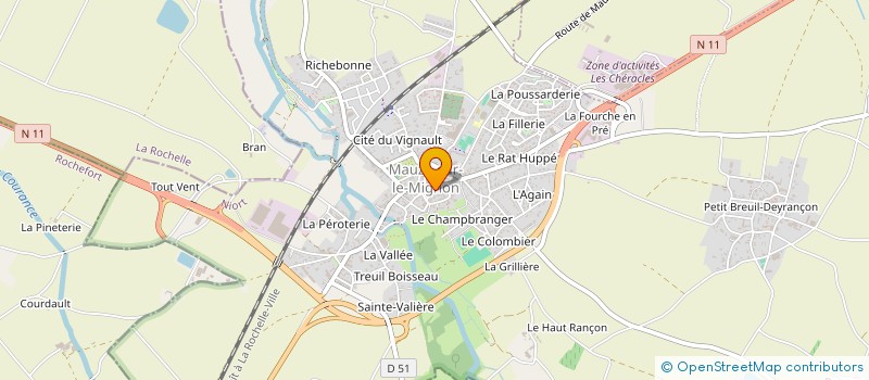 localisation de l'entreprise MONSIEUR LUCAS DO PACO  MAUZE-SUR-LE-MIGNON