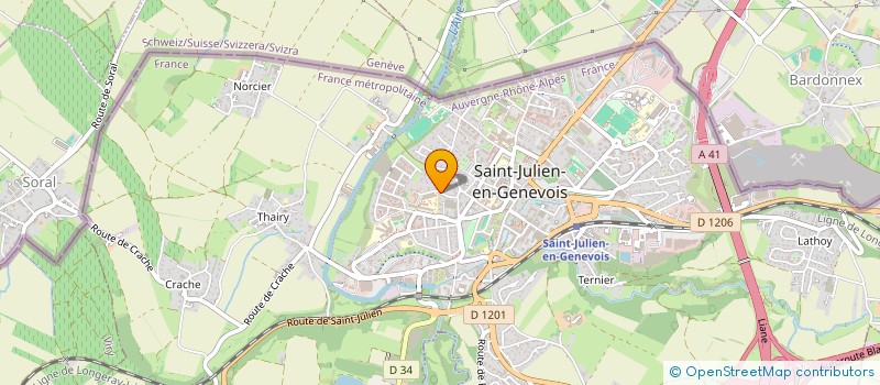 localisation de l'entreprise MONSIEUR LUCAS DUCRET  SAINT-JULIEN-EN-GENEVOIS