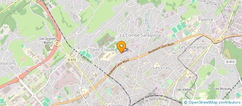 localisation de l'entreprise MONSIEUR LUCAS DUMONT  BESANCON