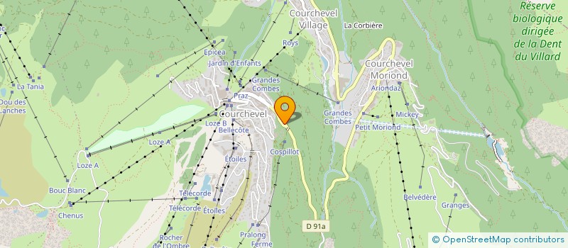 localisation de l'entreprise MONSIEUR LUCAS DUNAND à COURCHEVEL