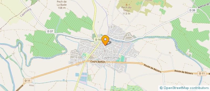 localisation de l'entreprise MONSIEUR LUCAS DUPOYET  CAPESTANG