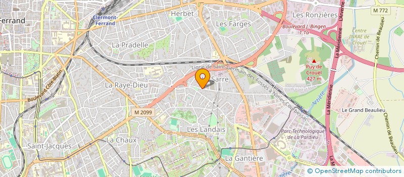 localisation de l'entreprise MONSIEUR LUCAS DURAND  CLERMONT-FERRAND