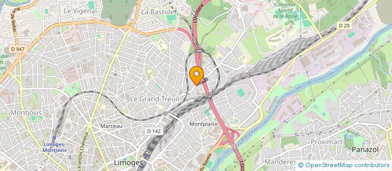 localisation de l'entreprise MONSIEUR LUCAS DURASSIER à LIMOGES