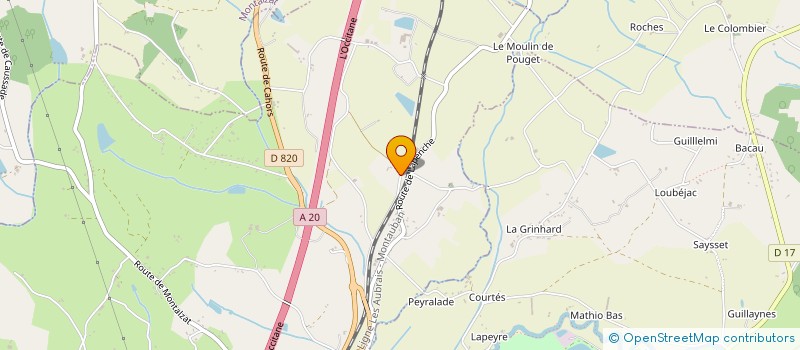 localisation de l'entreprise MONSIEUR LUCAS ESCUDIE à CAUSSADE