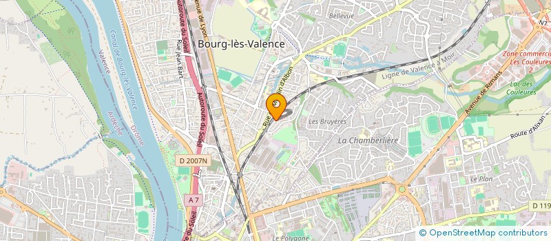 localisation de l'entreprise MONSIEUR LUCAS ESTEVE  BOURG-LES-VALENCE