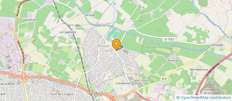 localisation de l'entreprise MONSIEUR LUCAS FABRE  BOUJAN-SUR-LIBRON