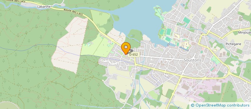 localisation de l'entreprise MONSIEUR LUCAS FAUVILLE  SOUSTONS