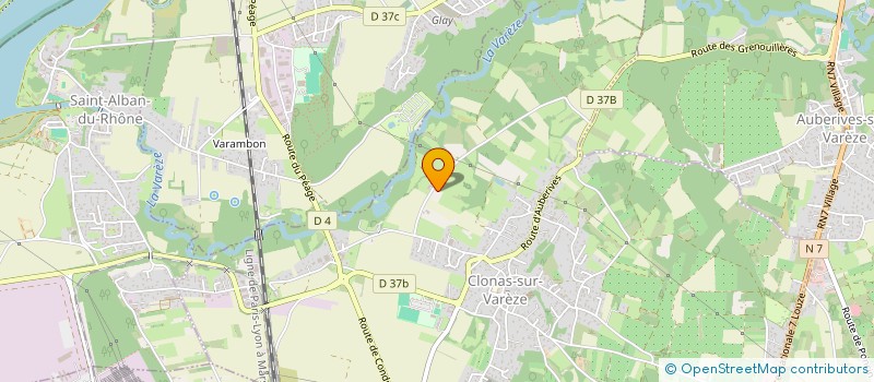 localisation de l'entreprise MONSIEUR LUCAS FAVIER  CLONAS-SUR-VAREZE