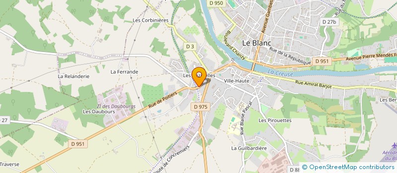 localisation de l'entreprise MONSIEUR LUCAS FOUCAULT à LE BLANC