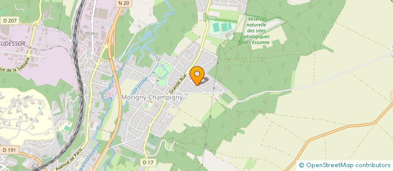 localisation de l'entreprise MONSIEUR LUCAS FRANCHINI  MORIGNY-CHAMPIGNY