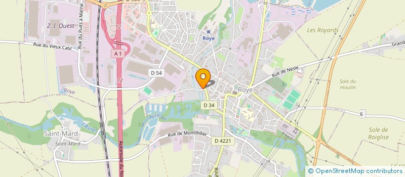 localisation de l'entreprise MONSIEUR LUCAS FRANCOIS  ROYE