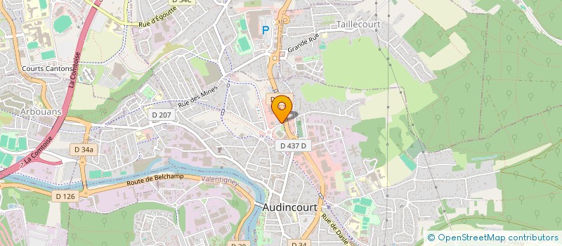localisation de l'entreprise MONSIEUR LUCAS FREITAS  AUDINCOURT