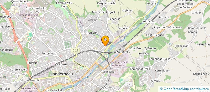 localisation de l'entreprise MONSIEUR LUCAS FREMAUX à LANDERNEAU