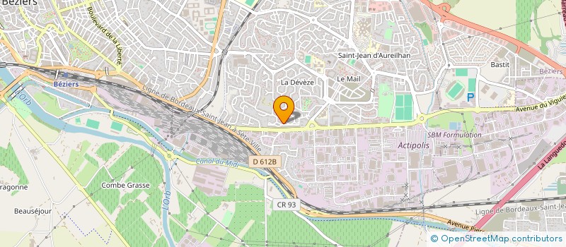 localisation de l'entreprise MONSIEUR LUCAS GARCIA à BEZIERS