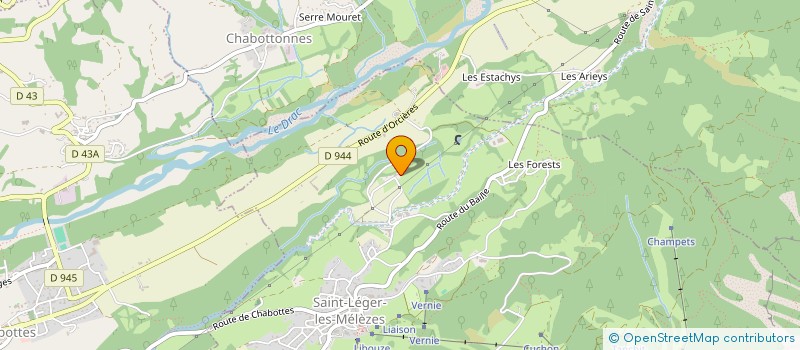 localisation de l'entreprise MONSIEUR LUCAS GARCIN  SAINT-LEGER-LES-MELEZES