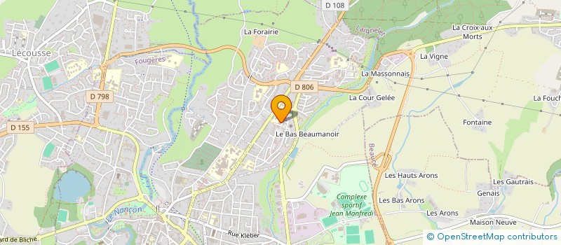 localisation de l'entreprise MONSIEUR LUCAS GARDAN  FOUGERES